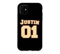 Custodia per iPhone 11 Justin 01 Numero Varsity Athletic Nome