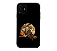 Custodia per iPhone 11 Karl Marx Comunista Comunista Jack O Lanterna Moon Scopa