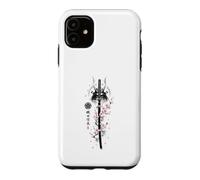 Custodia per iPhone 11 Katana Samurai Oda Nobunaga Sakura Bloom