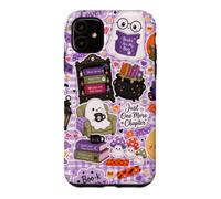 Custodia per iPhone 11 Kawaii Halloween Ghost Cute Spooky Book Lover Boo Season