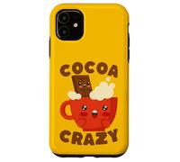Custodia per iPhone 11 Kawaii Hot Cocoa Crazy Chocolate Drink Amante