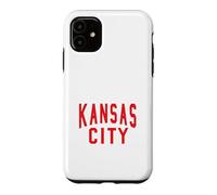 Custodia per iPhone 11 Kc Rosso e Nero Kansas City Old School Throwback