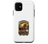Custodia per iPhone 11 Kentucky The Bluegrass State Flag Purosangue Verga d'oro