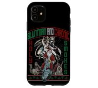 Custodia per iPhone 11 Kevin Smith Jay & Silent Bob Xmas Holy Smokes Biker Babbo Natale