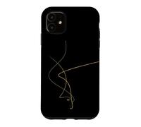Custodia per iPhone 11 Kintsugi Arte Giapponese Riparazione Dorata Minimalista