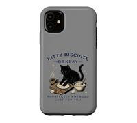 Custodia per iPhone 11 Kitty Biscuits Bakery Purrfectly Impastato Cat Genitore Umorismo