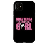 Custodia per iPhone 11 Krav Maga Kick It Like a Girl Autodifesa con Stile