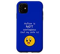 Custodia per iPhone 11 L"autismo non è contagioso Il mio sorriso ASD La neurodiversità accetta