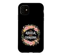 Custodia per iPhone 11 La Abuela Mas Chingona Acquarello Floreale
