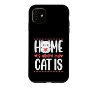 Custodia per iPhone 11 La casa è dov'è il mio gatto
