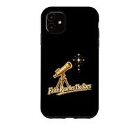 Custodia per iPhone 11 La fede raggiunge il telescopio stellare osservando le stelle
