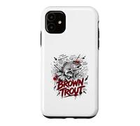 Custodia per iPhone 11 La leggenda dei mostri della trota bruna Lunker Hunter River