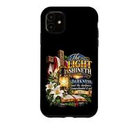 Custodia per iPhone 11 La luce risplende nelle tenebre Giovanni 1 5 Scrittura