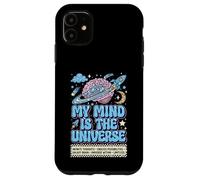 Custodia per iPhone 11 La mia mente è il cervello galassia neurodivergente autistica dell'universo