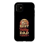 Custodia per iPhone 11 La migliore festa del papà Tabby Dad Ever Tabby Cat