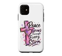 Custodia per iPhone 11 La Pace Cresce Attraverso Ogni Tempesta - Arte Spirituale