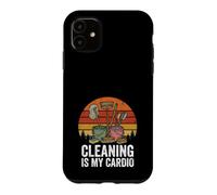 Custodia per iPhone 11 La pulizia della governante divertente è il mio cardio