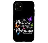 Custodia per iPhone 11 La sua misericordia è nuova ogni mattina versi biblica farfalla
