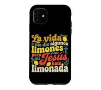Custodia per iPhone 11 La Vida Me Dio Limones Pero Jesus Hizo Limonada Christian
