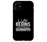 Custodia per iPhone 11 La vita del bevitore di grappa inizia dopo aver bevuto grappa
