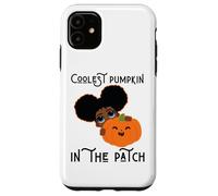 Custodia per iPhone 11 La zucca più cool nella toppa nera ragazza magica melanina ragazze