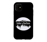 Custodia per iPhone 11 Lake Chelan Washington Nature Vacation Souvenir Design
