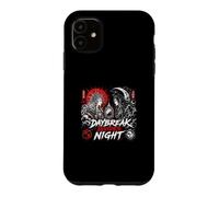Custodia per iPhone 11 L'alba divide il sole notturno e la luna e il duello dei samurai