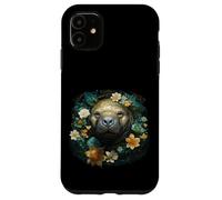 Custodia per iPhone 11 lamantino e mandala. la bella vita di una mucca di mare