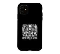 Custodia per iPhone 11 L'amore canta nella pietra dea egizia Hathor