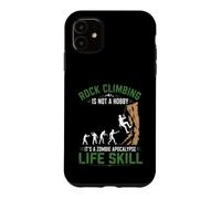 Custodia per iPhone 11 L'arrampicata su roccia non è un hobby Zombie Apocalypse Life Skill