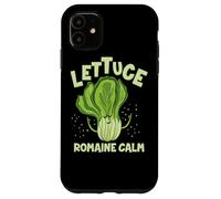 Custodia per iPhone 11 Lattuga Romaine Calma Mindfulness Vegan Yoga Lover Yogi Joke