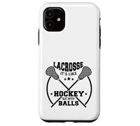 Custodia per iPhone 11 LAX Lacrosse Giocatore Hockey Con Palline CAPRA Lacrosse