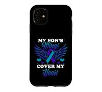 Custodia per iPhone 11 Le ali di mio figlio coprono il mio cuore Consapevolezza sulla prevenzione del suicidio