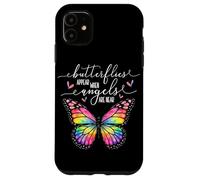 Custodia per iPhone 11 Le farfalle appaiono quando gli angeli sono vicini a una farfalla colorata