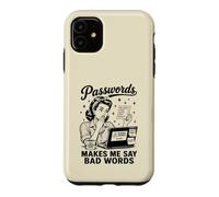 Custodia per iPhone 11 Le password mi fanno dire cattive parole umoristiche divertenti