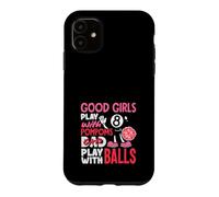 Custodia per iPhone 11 Le ragazze cattive giocano con le palle divertente biliardo giocatore di biliardo donne