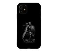 Custodia per iPhone 11 Leggenda della spada a scudo del guerriero vichingo di Baldr