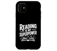 Custodia per iPhone 11 Leggere è il mio superpotere amante dei libri