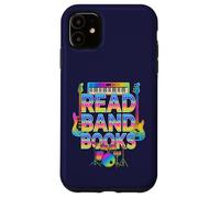 Custodia per iPhone 11 Leggi Band Libri Musica Giochi di parole Lettura retrò