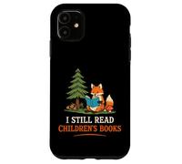 Custodia per iPhone 11 Leggo ancora libri per bambini Volpe carina lettura amante della natura