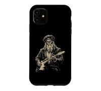 Custodia per iPhone 11 Leonardo da Vinci Zombie Suonare la Chitarra Rinascimento Italiano