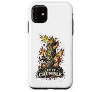 Custodia per iPhone 11 Let It Crumble Tarocchi Torre Lightning Art