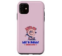 Custodia per iPhone 11 Let's Go Let's Roll Sushi Love (Grafica divertente)