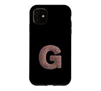 Custodia per iPhone 11 Letter G Candy Rainbow Sprinkles Monogram Men, Women, Kids