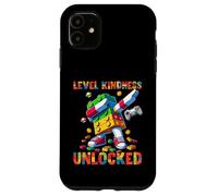 Custodia per iPhone 11 Level Kindness Unlocked Master Builder Gamer Boys Teacher