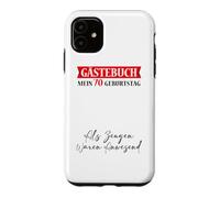 Custodia per iPhone 11 Libro degli Ospiti Il Mio 70° Compleanno Ricordi Festa