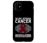 Custodia per iPhone 11 Life After Cancer Head and Neck Cancer Awareness Survivor