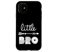 Custodia per iPhone 11 Lil Bro, Little Bro, Best Brother Ever Novelty Graphic Cool