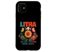 Custodia per iPhone 11 Litha Wheel Of The Year Wicca Wiccan Paganesimo Midsummer