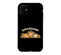 Custodia per iPhone 11 Little Explorer Volpe Cervo Gufo Fungo Amici della Foresta